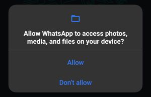 click on Allow